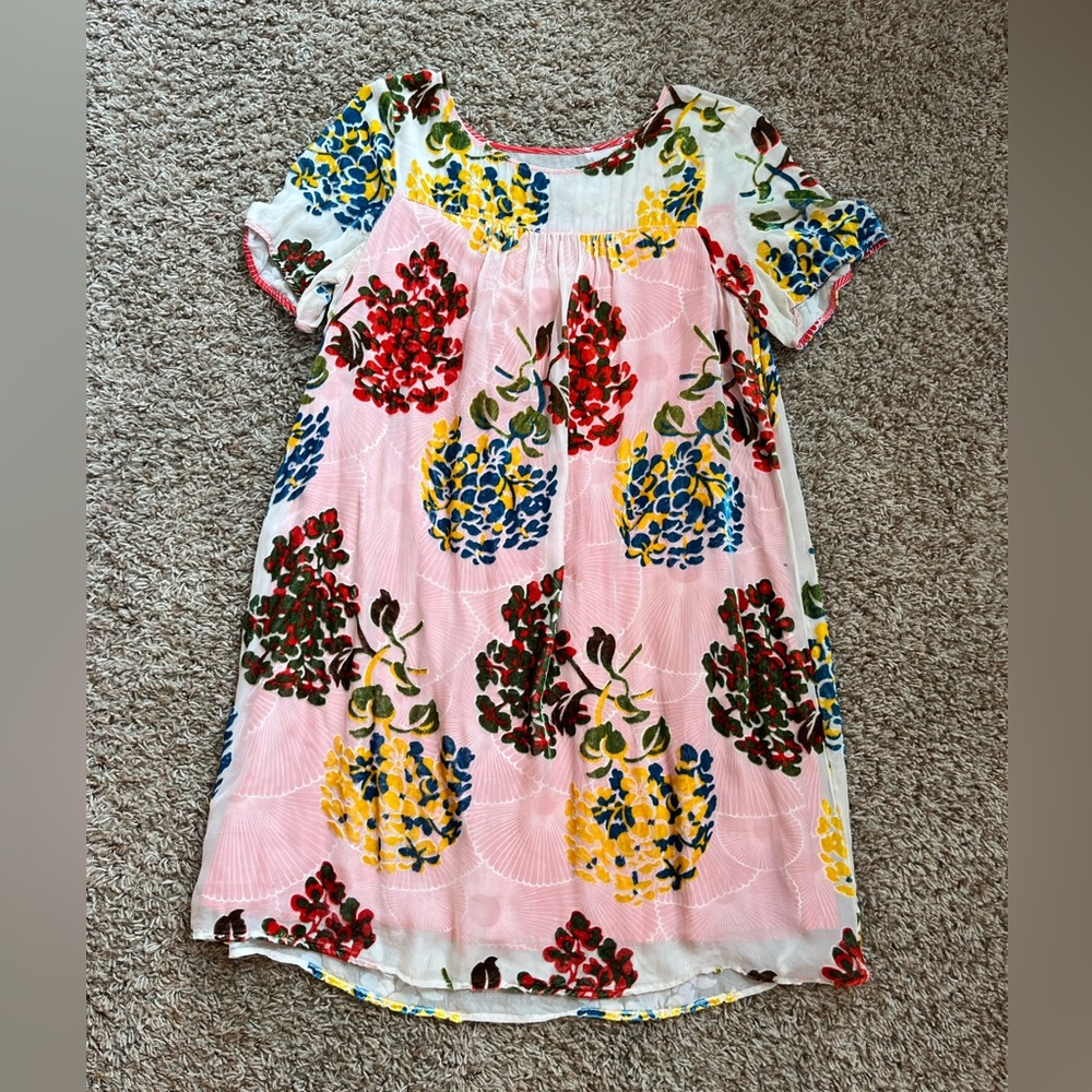 Anthropologie Maeve dress - sheer/velvet overlay women’s size small